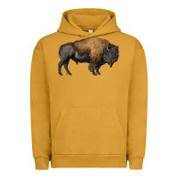 Pigment Peanut Butter american bison body Urban Hoodie - RanaPortraitStore