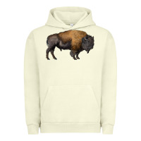 Pigment Pistachio american bison body Urban Hoodie - RanaPortraitStore