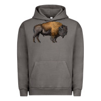 Pigment Tornado american bison body Urban Hoodie - RanaPortraitStore