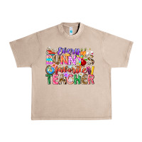 French Oak Every Bunny Favorite Teacher Easter Urban Heavy Tee - CowhideDigitalArt