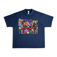 Navy Every Bunny Favorite Teacher Easter Urban Heavy Tee - CowhideDigitalArt