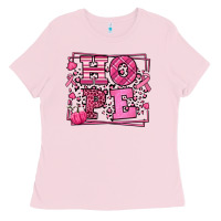 Bubblegum Pink Hope Breast Cancer Awareness Fall Ladies Tee - LillyAllenDesigns