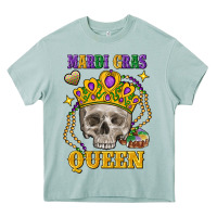 Arona Skull Mardi Gras queen Heavy Core Tee - FaDigitalArtStudio
