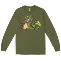 Army Green Artichoke Long Sleeve Tee - LillyAllenDesigns