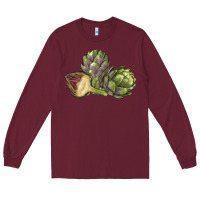Burgundy Artichoke Long Sleeve Tee - LillyAllenDesigns