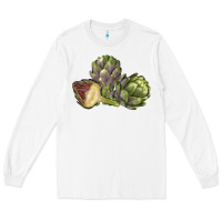 White Artichoke Long Sleeve Tee - LillyAllenDesigns