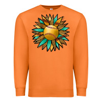 Softball Sunflower Premium Sweatshirt | Teevron