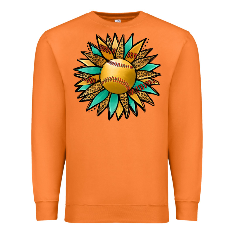 Softball Sunflower Premium Sweatshirt by Jasminsmagicworld | Teevron