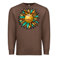 Chestnut Softball Sunflower Premium Sweatshirt - Jasminsmagicworld