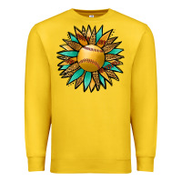 Lemon Softball Sunflower Premium Sweatshirt - Jasminsmagicworld