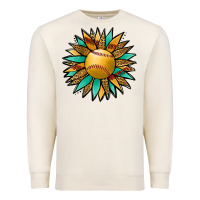 Sandshell Softball Sunflower Premium Sweatshirt - Jasminsmagicworld