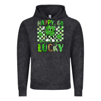 Vintage Black happy go lucky Vintage Hoodie - Artiststas