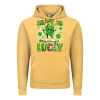 Vintage Mustard happy go lucky Vintage Hoodie - Artiststas