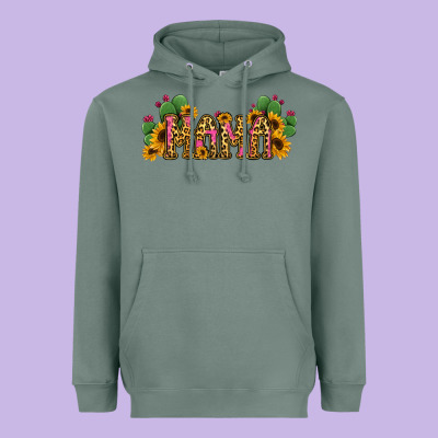 Cactus Leopard Sunflower Mama And Mini Set Heavyweight Hoodie Designed By Jasminsmagicworld