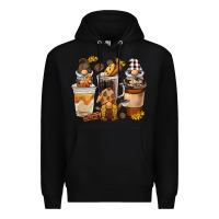 Black Coffee gnome Premium Hoodie - BarkalooDesign