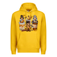 Lemon Coffee gnome Premium Hoodie - BarkalooDesign