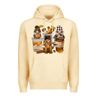 Pina Colada Coffee gnome Premium Hoodie - BarkalooDesign