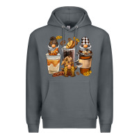 Rock Coffee gnome Premium Hoodie - BarkalooDesign
