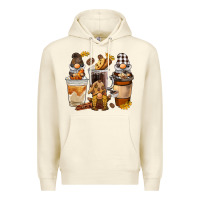 Sandshell Coffee gnome Premium Hoodie - BarkalooDesign
