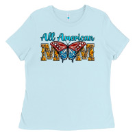 All American Mom Butterfly Ladies Tee | Teevron