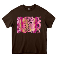 Chocolate Brown Cancer Brushstroke Heavy Core Tee - FaDigitalArtStudio