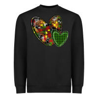 Black christmas heart Heavyweight Sweatshirt - RanaPortraitStore