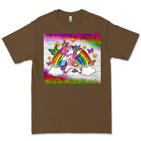 Cacao LGBTQ Dabbbing Unicorn And Rainbow Tumbler Premium Tee - BundleAndBundleShop