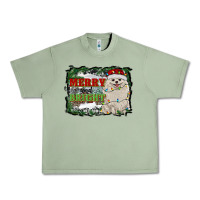 Oil Green merry and bright pomeranian Urban Heavy Tee - RanaPortraitStore