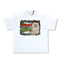 White merry and bright pomeranian Urban Heavy Tee - RanaPortraitStore