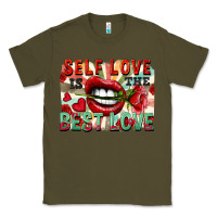 Army Green Self love is the best love Classic Tee - FaDigitalArtStudio