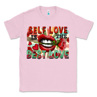 Bubblegum Pink Self love is the best love Classic Tee - FaDigitalArtStudio