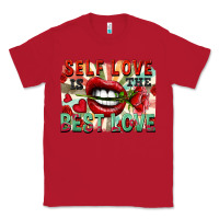 Red Self love is the best love Classic Tee - FaDigitalArtStudio