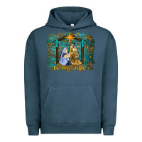 Pigment Midnight Navy oh holy night western Urban Hoodie - RanaPortraitStore