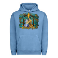 Pigment Pebble Blue oh holy night western Urban Hoodie - RanaPortraitStore