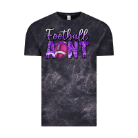 Cloud Black football aunt Vintage Tee - CowhideDigitalArt