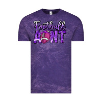 Cloud Purple football aunt Vintage Tee - CowhideDigitalArt