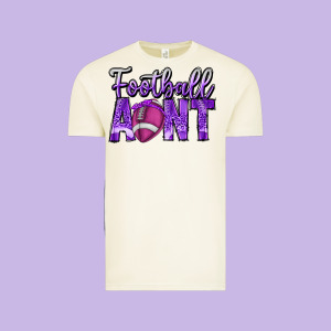 Football Aunt Vintage Tee Designed By Cowhidedigitalart