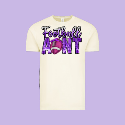 Football Aunt Vintage Tee Designed By Cowhidedigitalart