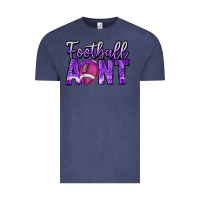 Vintage Denim football aunt Vintage Tee - CowhideDigitalArt