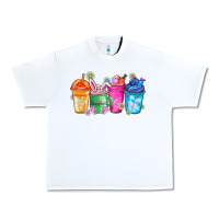 White Easter Coffee Urban Heavy Tee - CowhideDigitalArt