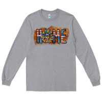Heather Grey home america Long Sleeve Tee - SublimationCraftShop