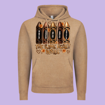 The Same Heart Inside Artiststas Vintage Hoodie Designed By Artiststas
