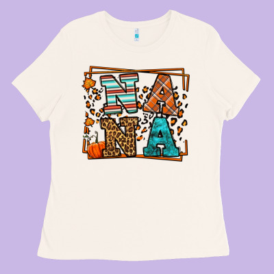 Fall Autumn Leopard Nana Ladies Tee Designed By Lillyallendesigns