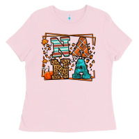 Bubblegum Pink Fall Autumn Leopard Nana Ladies Tee - LillyAllenDesigns