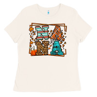 Bone Fall Autumn Leopard Nana Ladies Tee - LillyAllenDesigns