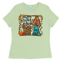 Matcha Fall Autumn Leopard Nana Ladies Tee - LillyAllenDesigns