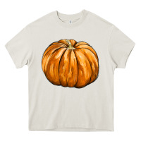 Cream Pumpkin Heavy Core Tee - FaDigitalArtStudio