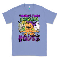 Colony Blue theres some horrors in this house Classic Tee - BarkalooDesign
