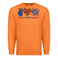 Carrot Peace Love America Premium Sweatshirt - Jasminsmagicworld