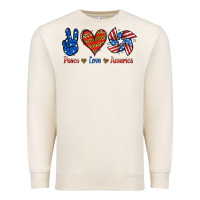 Sandshell Peace Love America Premium Sweatshirt - Jasminsmagicworld